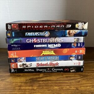 DVD Lot of 8 – Family Movies, Marvel, Pixar, Comedy‎ & Animated – Kids Favorites